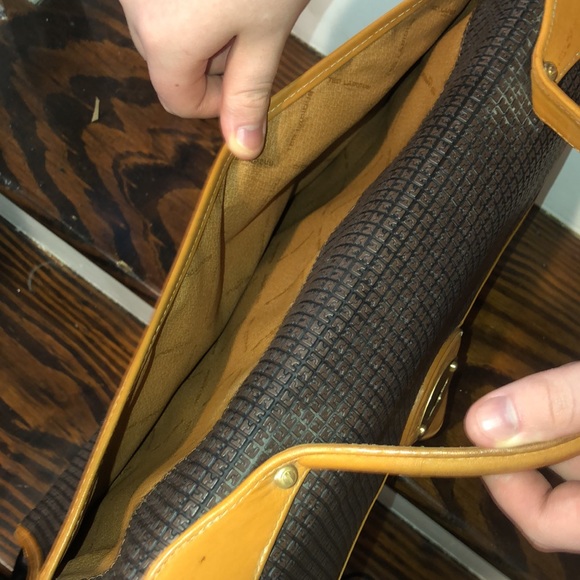 TED LAPIDUS Embossed Vinyl Leather Top Handle Lockable Laptop Briefcase RARE - Picture 13 of 17